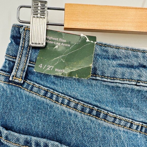 Wild Fable Wide Leg Jeans Size 27 Medium Wash Graffiti Doodles Women's - Picture 6 of 8